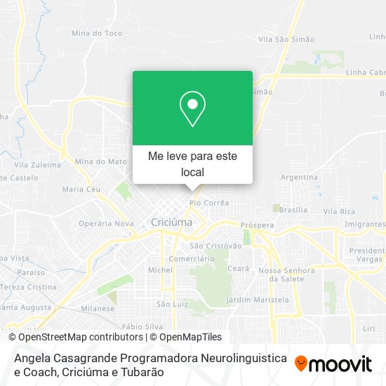 Angela Casagrande Programadora Neurolinguistica e Coach mapa