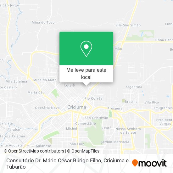 Consultório Dr. Mário César Búrigo Filho mapa