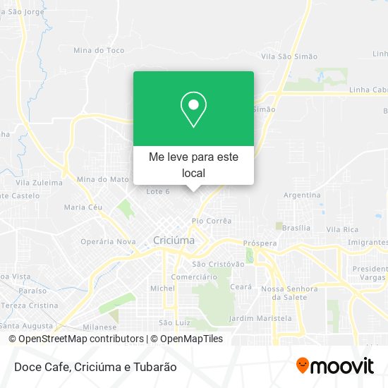 Doce Cafe mapa