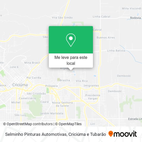 Selminho Pinturas Automotivas mapa