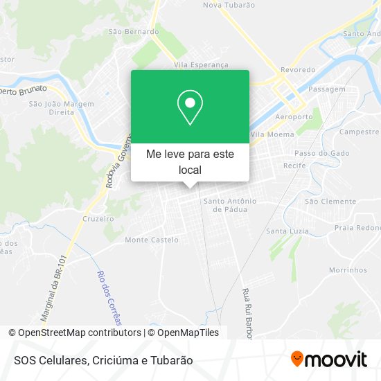 SOS Celulares mapa