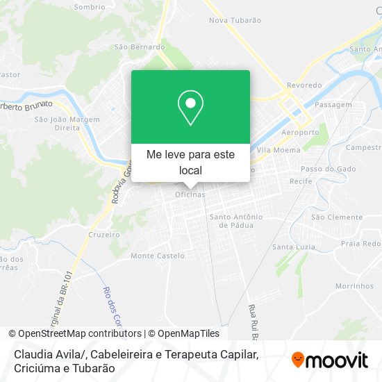 Claudia Avila / , Cabeleireira e Terapeuta Capilar mapa