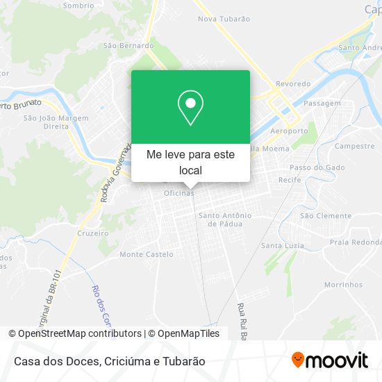 Casa dos Doces mapa