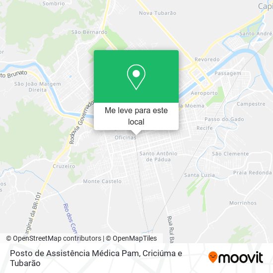 Posto de Assistência Médica Pam mapa