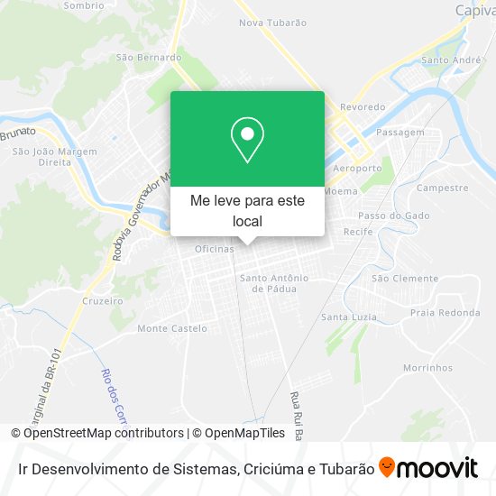 Ir Desenvolvimento de Sistemas mapa