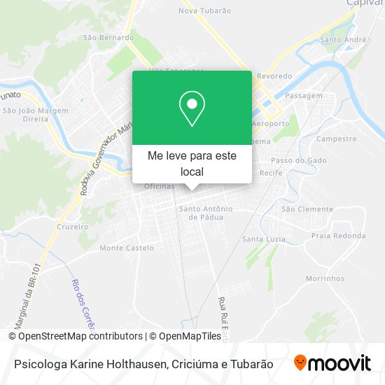Psicologa Karine Holthausen mapa