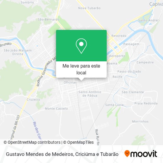 Gustavo Mendes de Medeiros mapa