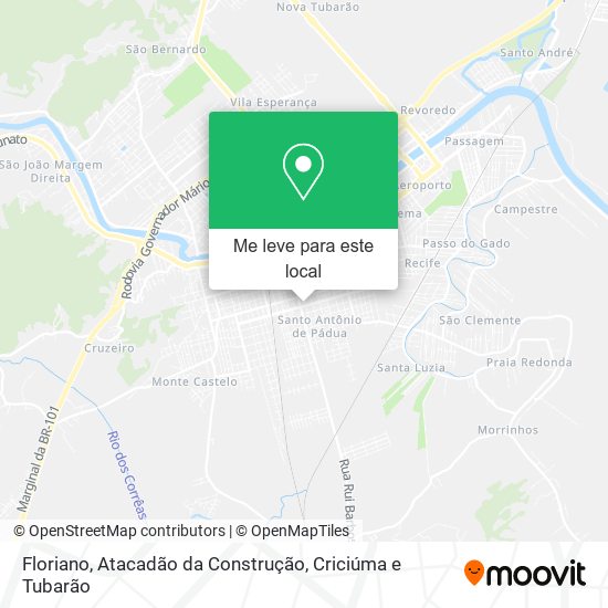 Floriano, Atacadão da Construção mapa