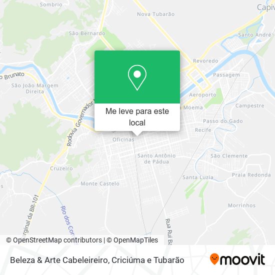 Beleza & Arte Cabeleireiro mapa