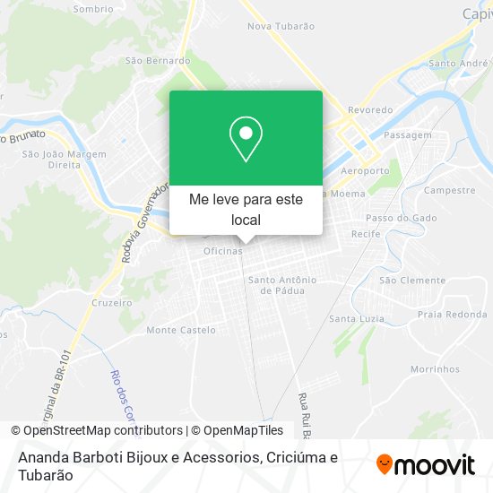 Ananda Barboti Bijoux e Acessorios mapa