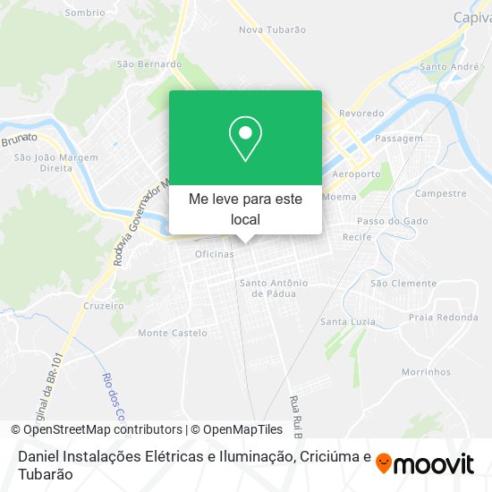Daniel Instalações Elétricas e Iluminação mapa