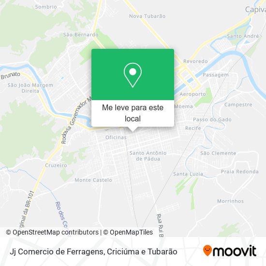 Jj Comercio de Ferragens mapa