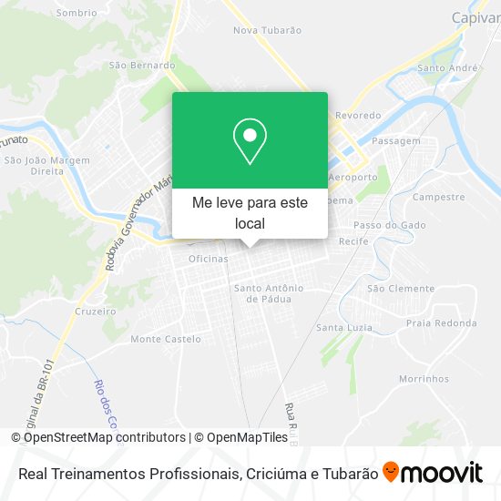 Real Treinamentos Profissionais mapa