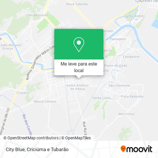 City Blue mapa