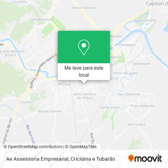 Ae Assessoria Empresarial mapa