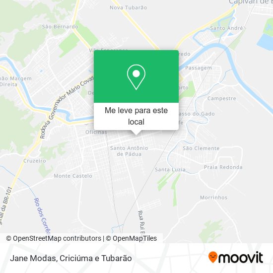 Jane Modas mapa
