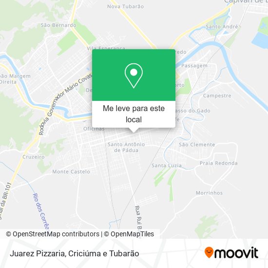 Juarez Pizzaria mapa