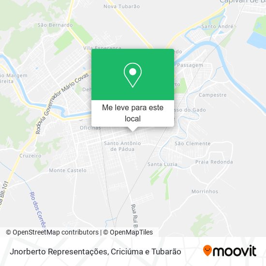 Jnorberto Representações mapa