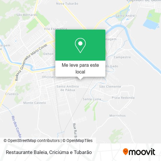 Restaurante Baleia mapa