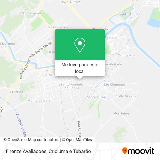 Firenze Avaliacoes mapa