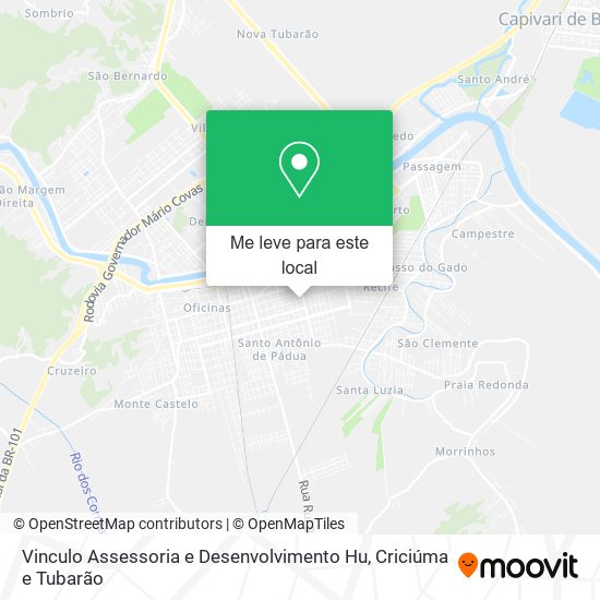 Vinculo Assessoria e Desenvolvimento Hu mapa