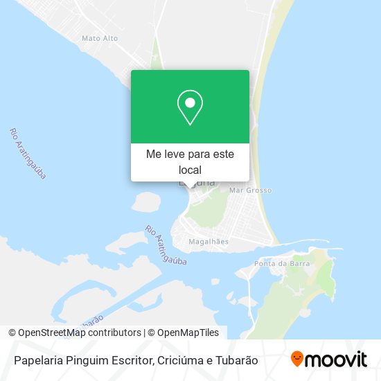 Papelaria Pinguim Escritor mapa
