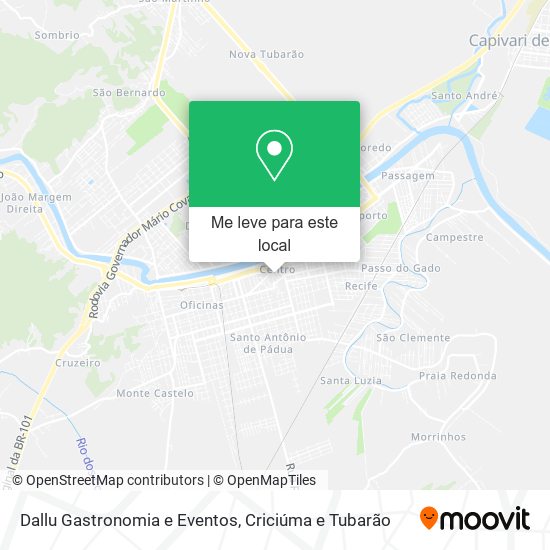 Dallu Gastronomia e Eventos mapa