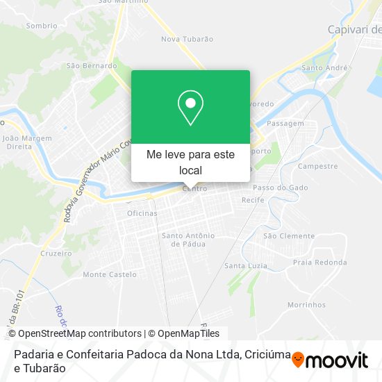 Padaria e Confeitaria Padoca da Nona Ltda mapa