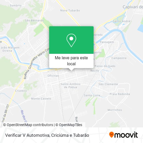 Verificar V Automotiva mapa