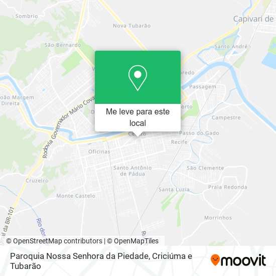 Paroquia Nossa Senhora da Piedade mapa