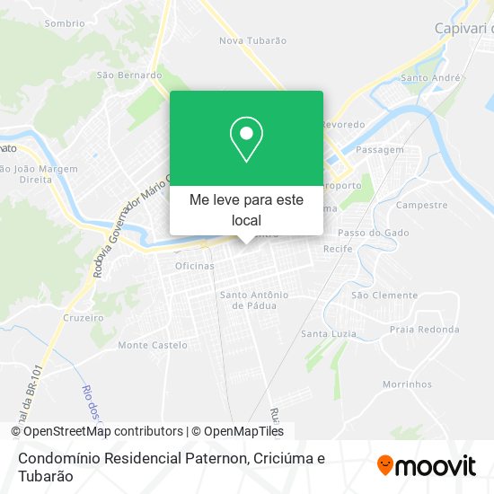 Condomínio Residencial Paternon mapa