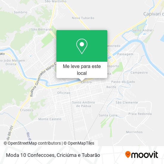 Moda 10 Confeccoes mapa