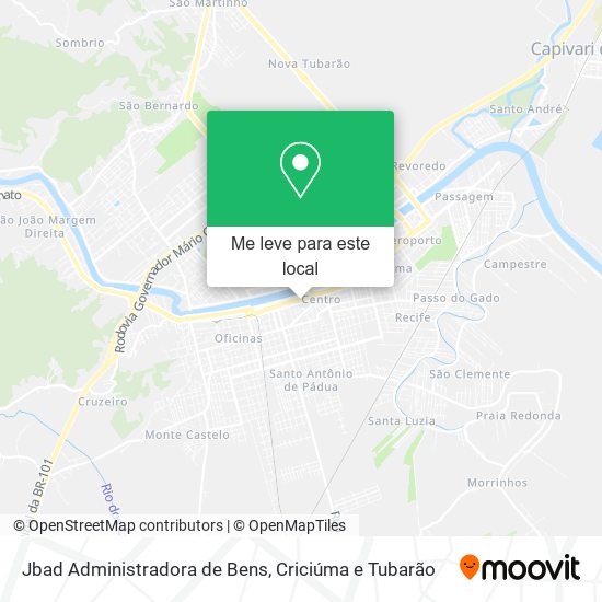 Jbad Administradora de Bens mapa