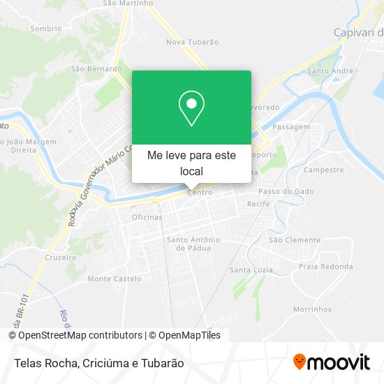 Telas Rocha mapa