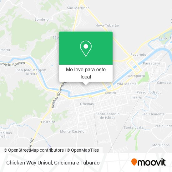 Chicken Way Unisul mapa
