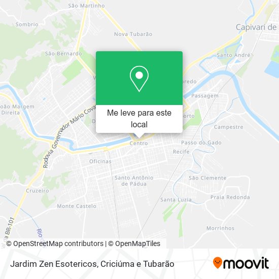 Jardim Zen Esotericos mapa