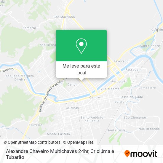 Alexandre Chaveiro Multichaves 24hr mapa