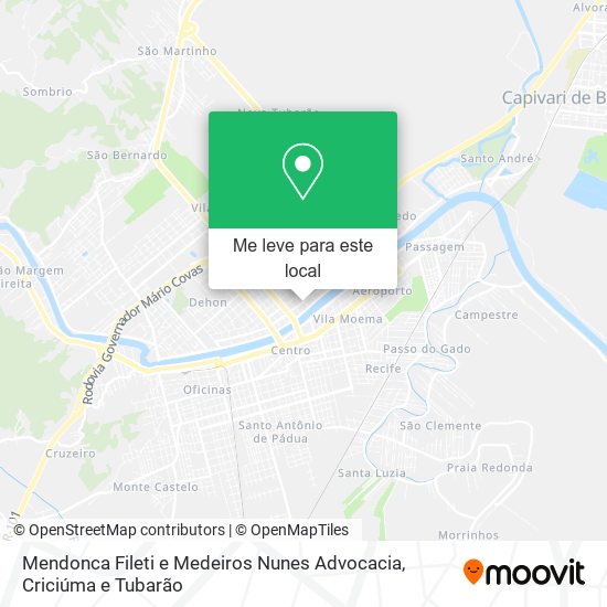 Mendonca Fileti e Medeiros Nunes Advocacia mapa