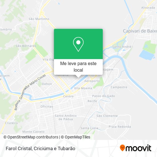 Farol Cristal mapa