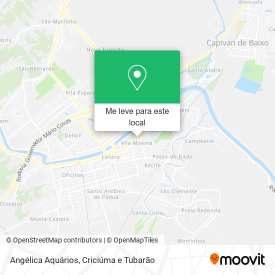 Angélica Aquários mapa