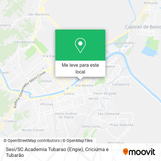 Sesi / SC Academia Tubarao (Engie) mapa