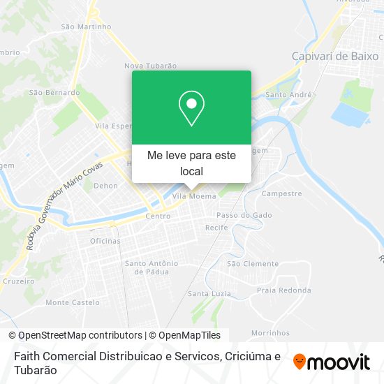 Faith Comercial Distribuicao e Servicos mapa