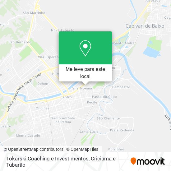 Tokarski Coaching e Investimentos mapa
