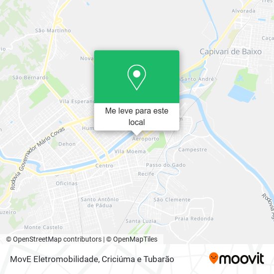 MovE Eletromobilidade mapa