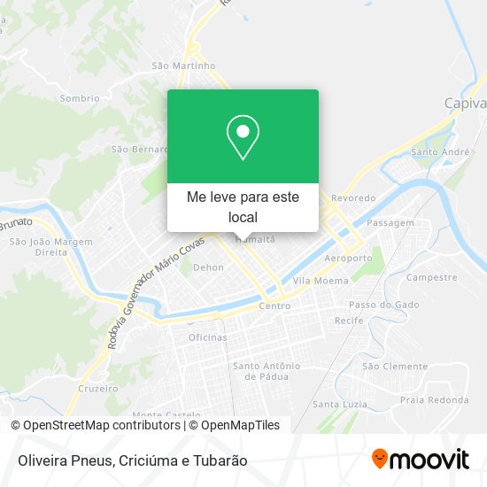 Oliveira Pneus mapa