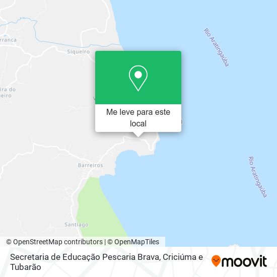 Secretaria de Educação Pescaria Brava mapa