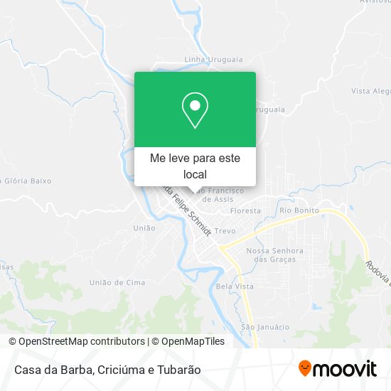 Casa da Barba mapa