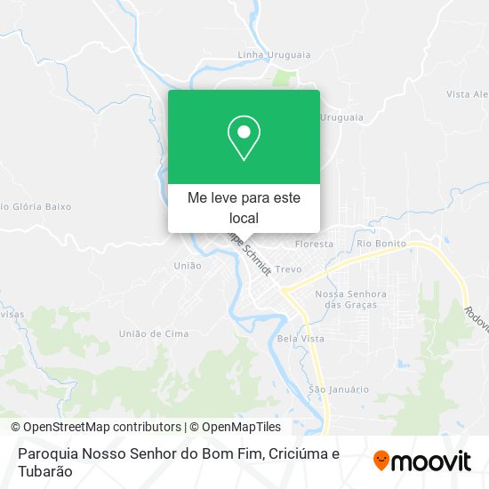 Paroquia Nosso Senhor do Bom Fim mapa