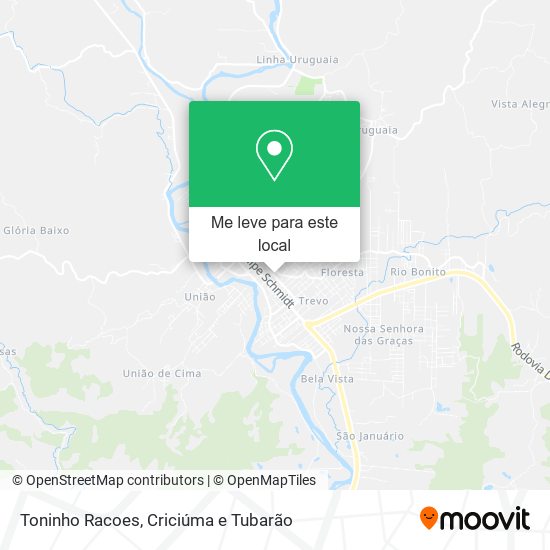 Toninho Racoes mapa