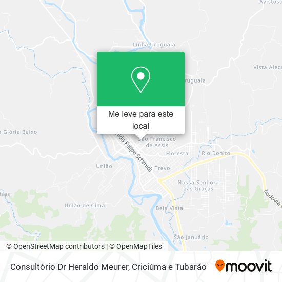 Consultório Dr Heraldo Meurer mapa